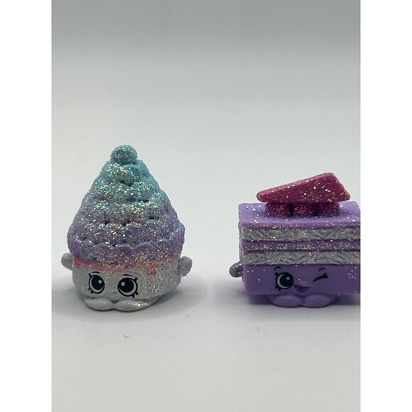 Random Lot of Glitter Finished Shopkins Total Of 5 Mini Figures Collectibles - Picture 3 of 5
